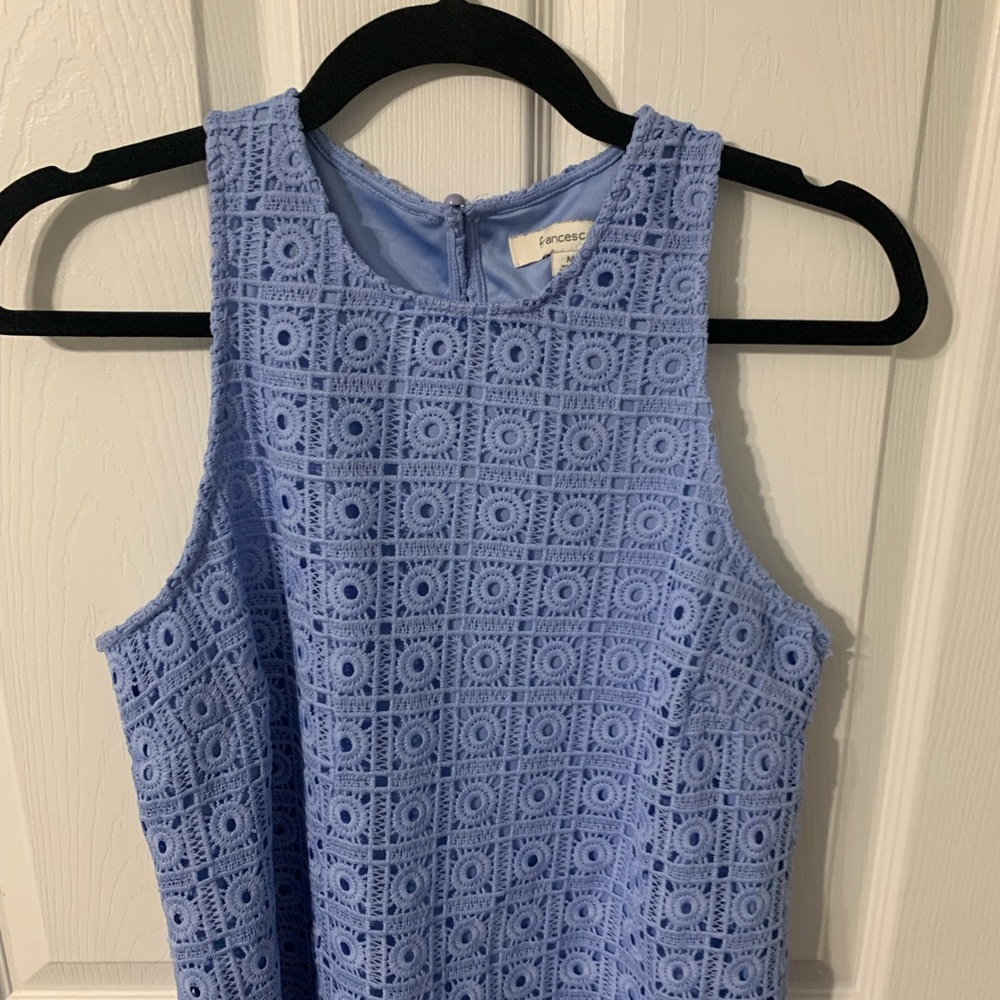 Light Blue Lace Tank Top - Picture 2 of 5